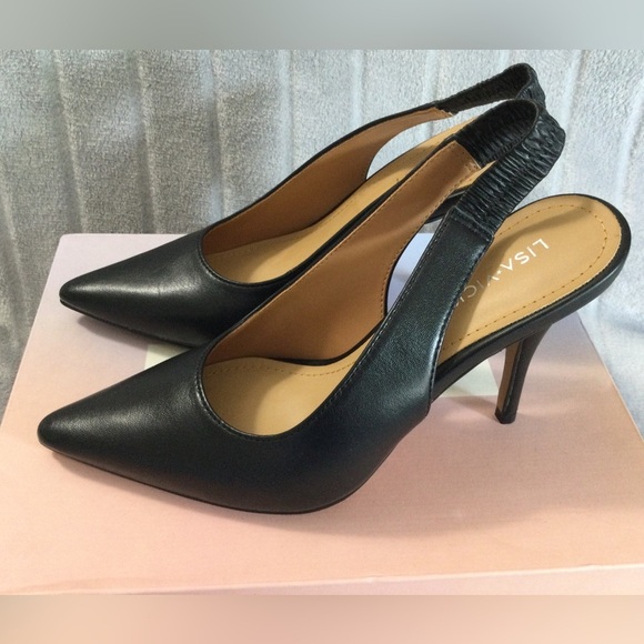 Lisa Vicky Piper Pointed Toe Slingback Pumps Size 6.5 - Picture 6 of 11